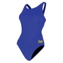Michael Phelps Comp Back Solid Blue Swimsuit Women