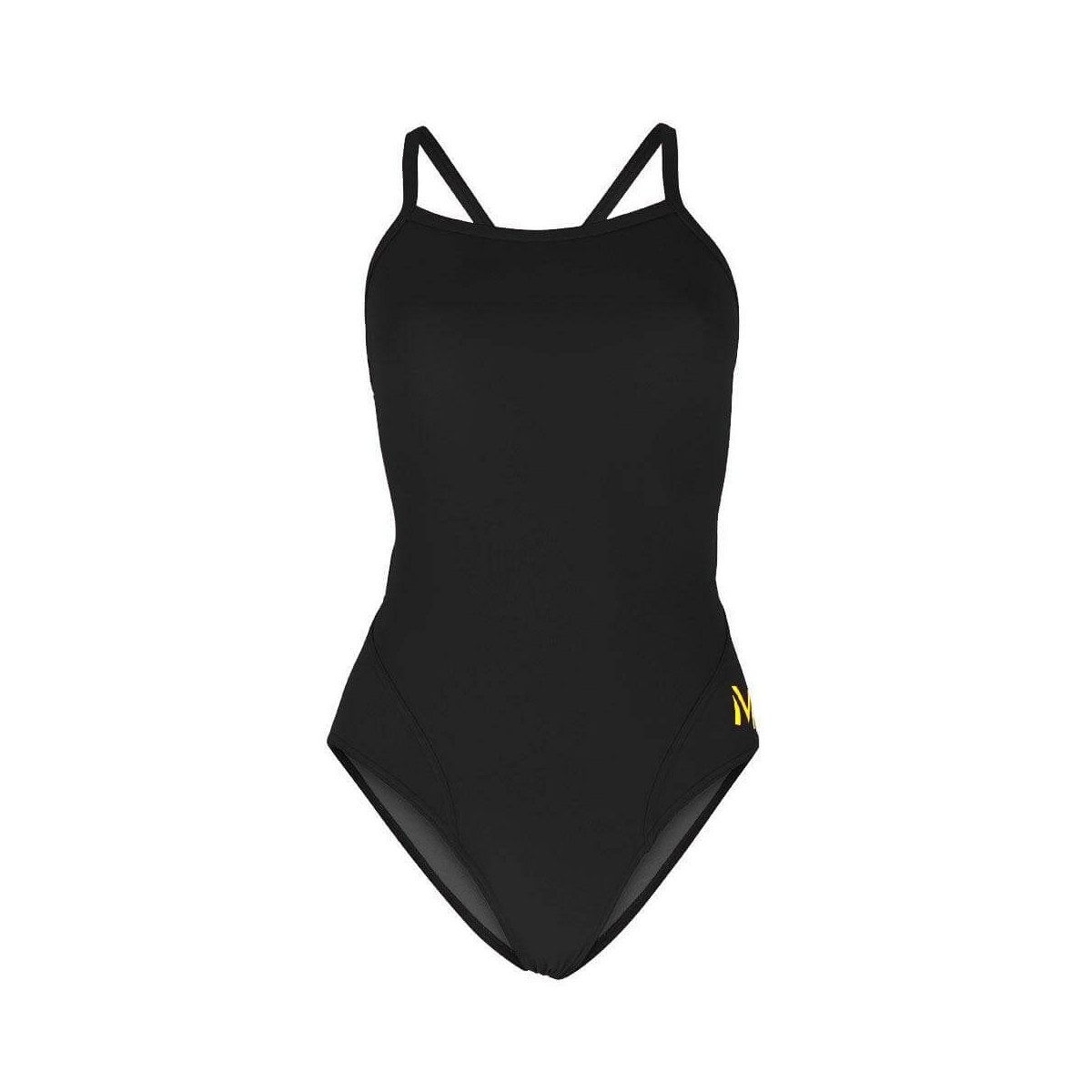 Costume da bagno da donna Michael Phelps Mid Back Solid Black, Taglia L