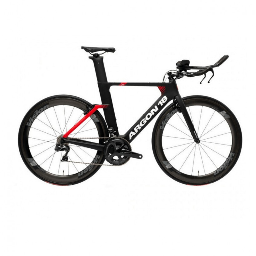 ARGON 18 E-117 ULTEGRA MIX 2020 bicicleta preto fosco vermelho