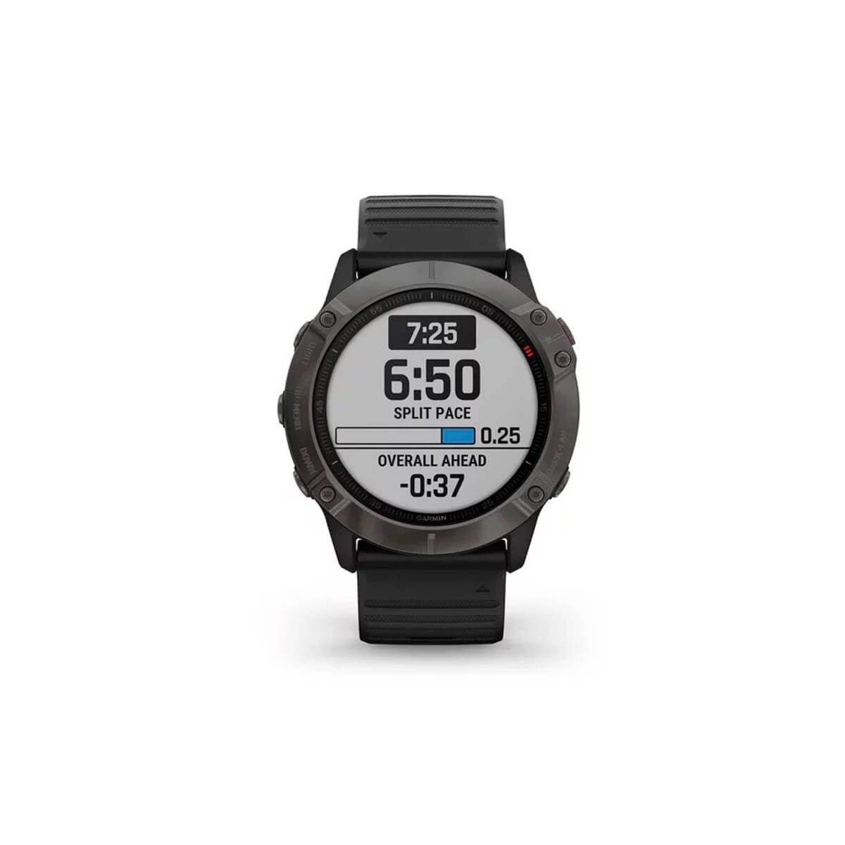 Garmin Fenix 6X Zafiro gris carbon con correa negra