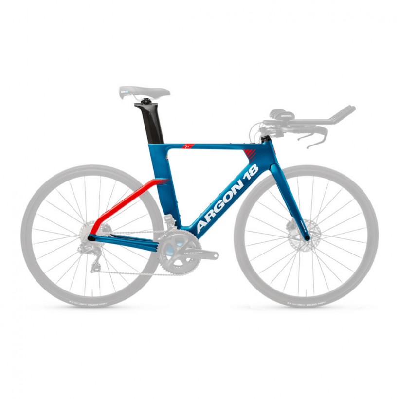 ARGON 18 E 117 Scheibenrahmen Gabel Set 2020 Blau Rot Glanz