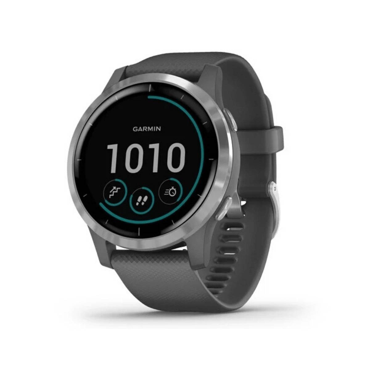 Garmin Vivoactive 4 Gray with silver buckle