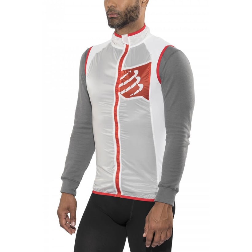 Chaleco Trail Compressport Hurrican Blanco