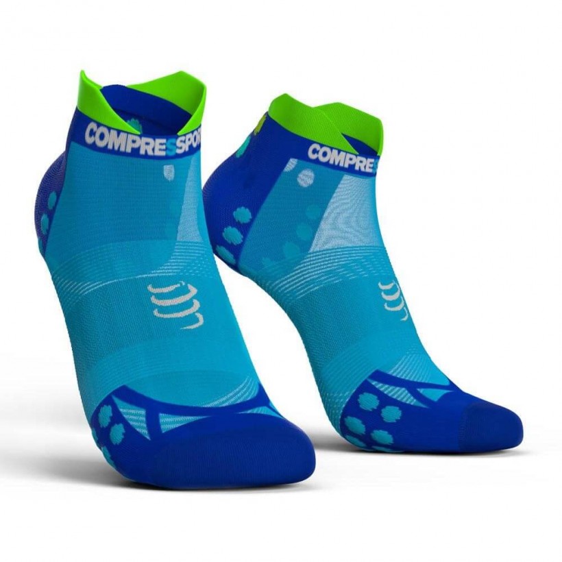 Pro Racing V3 Ultra Light Compressport Socks Fluo Blue