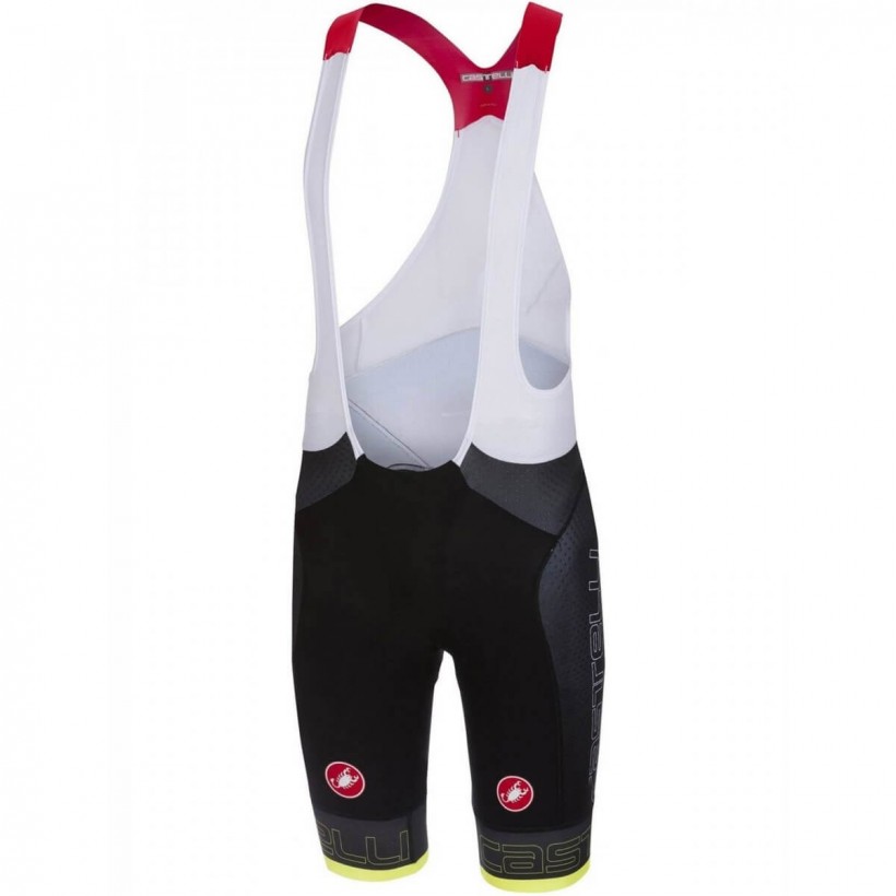Cuissard à bretelles Castelli Free Aero Race Team Version Noir / Jaune