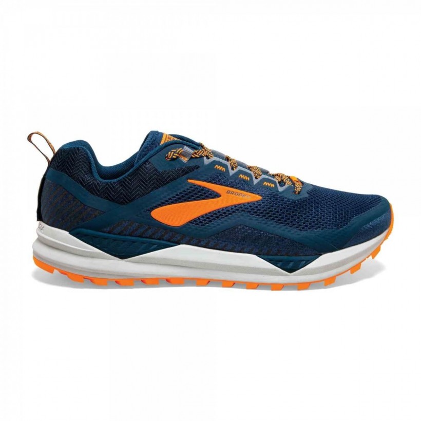 Trail Brooks Cascadia 14 Shoes Blue Orange PV20