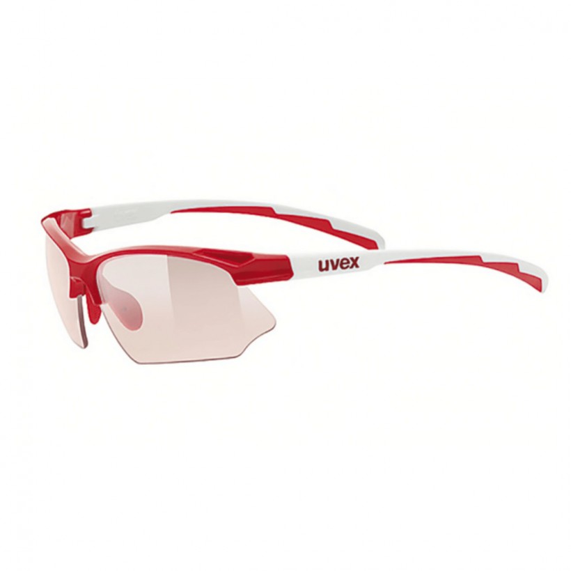 Uvex Sportstyle 802 Vario Glasses Red White Smoked Lens