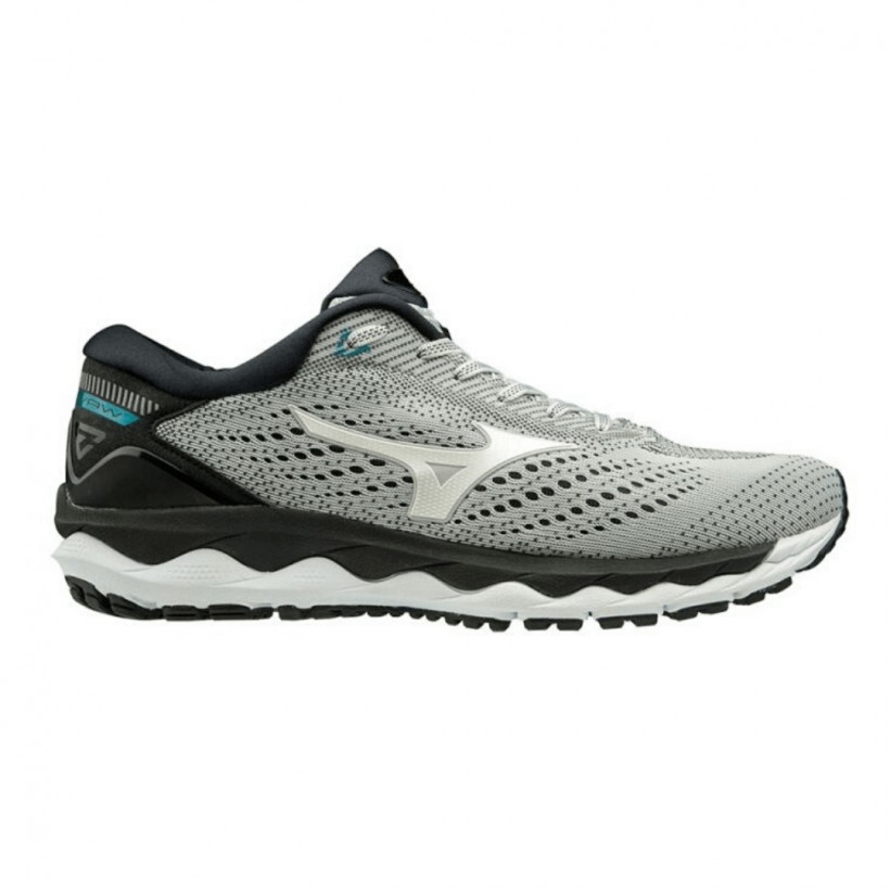 Buty Do Biegania Mizuno Wave Sky 3 Szare Srebrne AW19 Męskie
