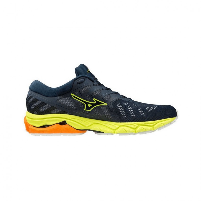 Zapatillas Mizuno Wave Ultima 11 Azul Amarillo PV20 Hombre