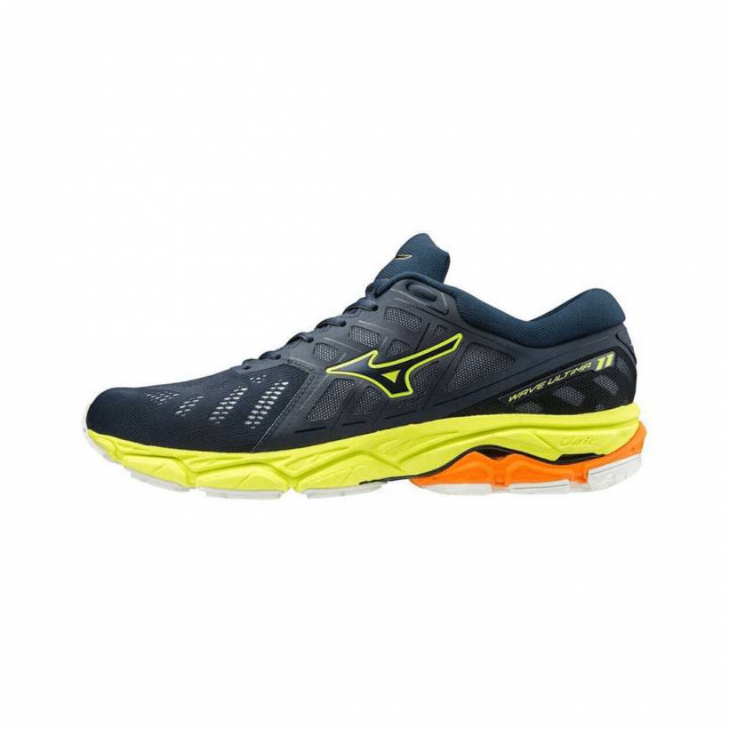 Tênis de corrida Mizuno Wave Ultima 11 Azul Amarelo SS20