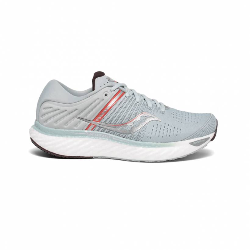 Sapatos femininos Saucony Triumph 17 cinza coral SS20
