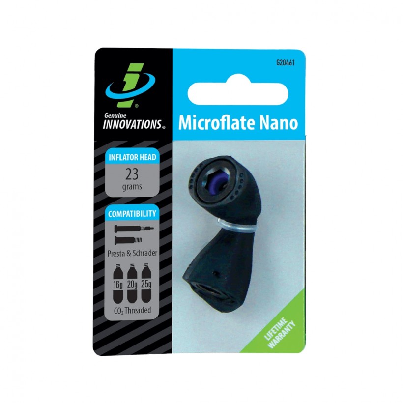 Oryginalna innowacja Inflator Microflate Nano CO2 w kolorze czarnym