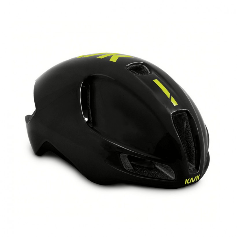 Capacete Kask Utopia Preto Amarelo Fluo