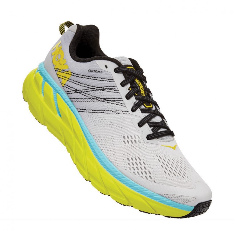 Hoka One One Clifton 6 Gray Yellow SS20 Men's Shoes