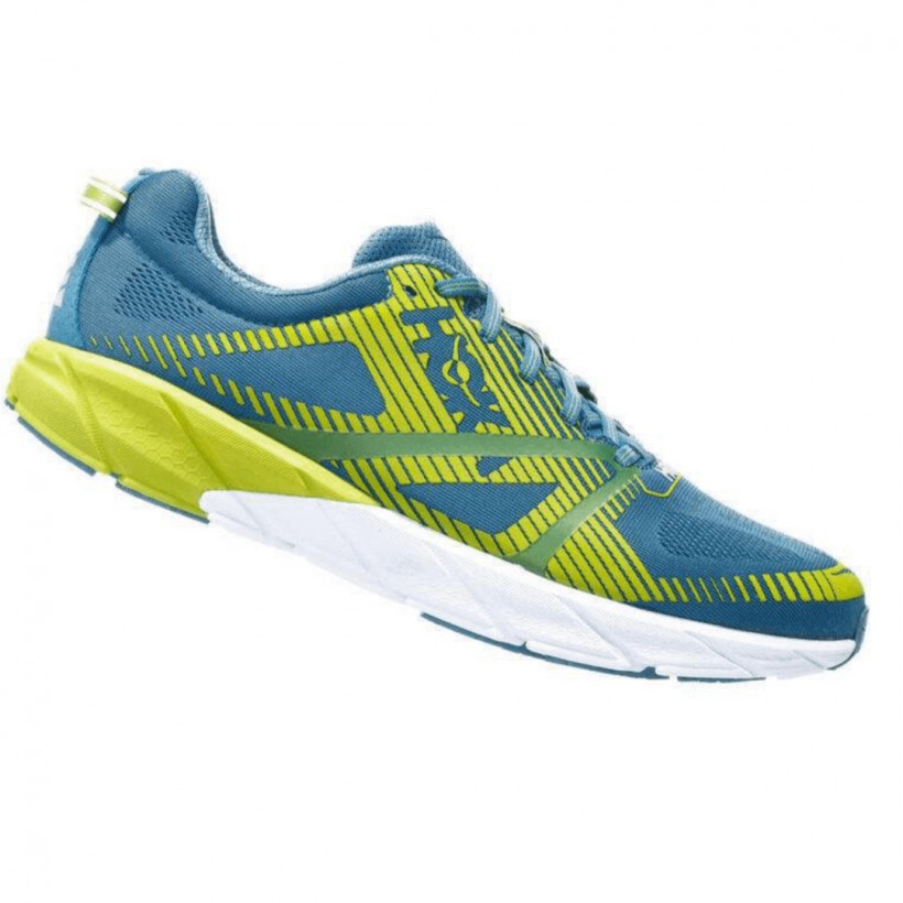 Hoka One Tracer 2 Azul Storm Verde Lima PV19 Hombre