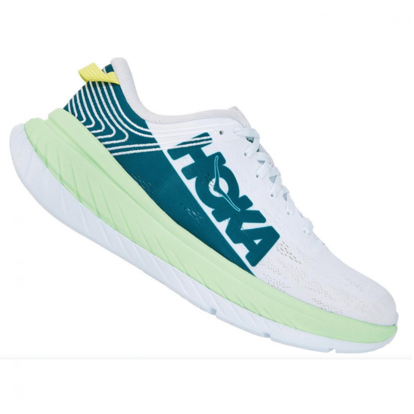 Hoka One One Carbon X White Green SS20 Men's Shoes
