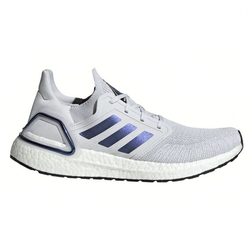 Adidas Ultra Boost 20 Gray Blue Purple Mens Shoes