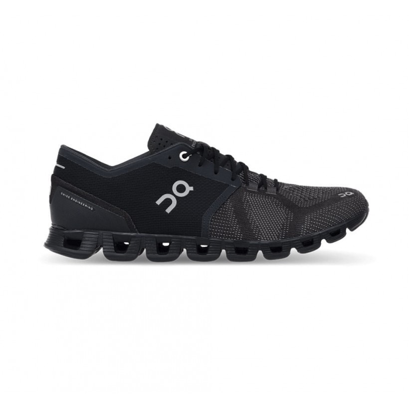 ON Cloud X Black Asphalt running shoes for men
