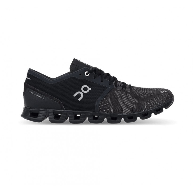 ON Cloud X Black / Asphalt men's shoes