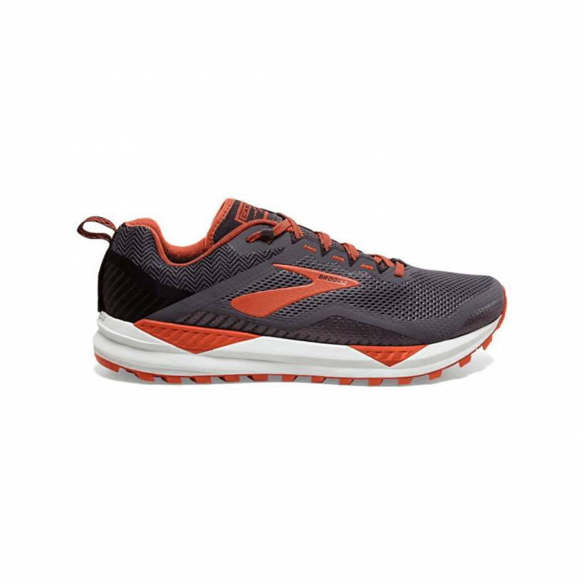 Sapatos masculinos Brooks Cascadia 14 Black Orange SS20