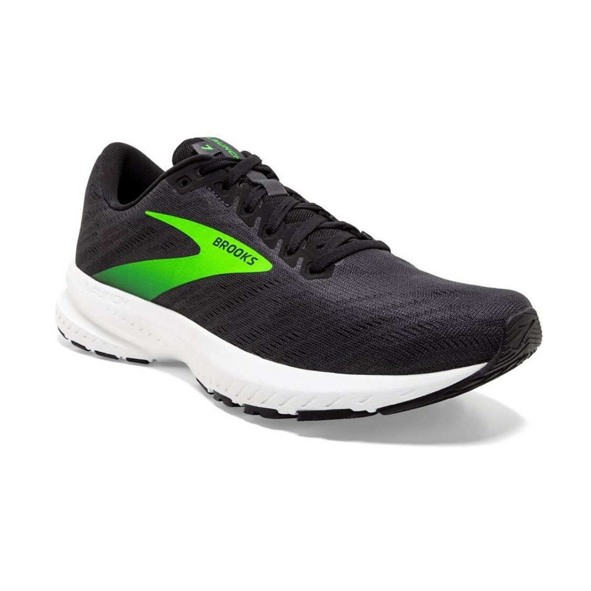 extremidades silueta Emular Brooks Launch 7 Black Green SS20 Men's Running Shoes