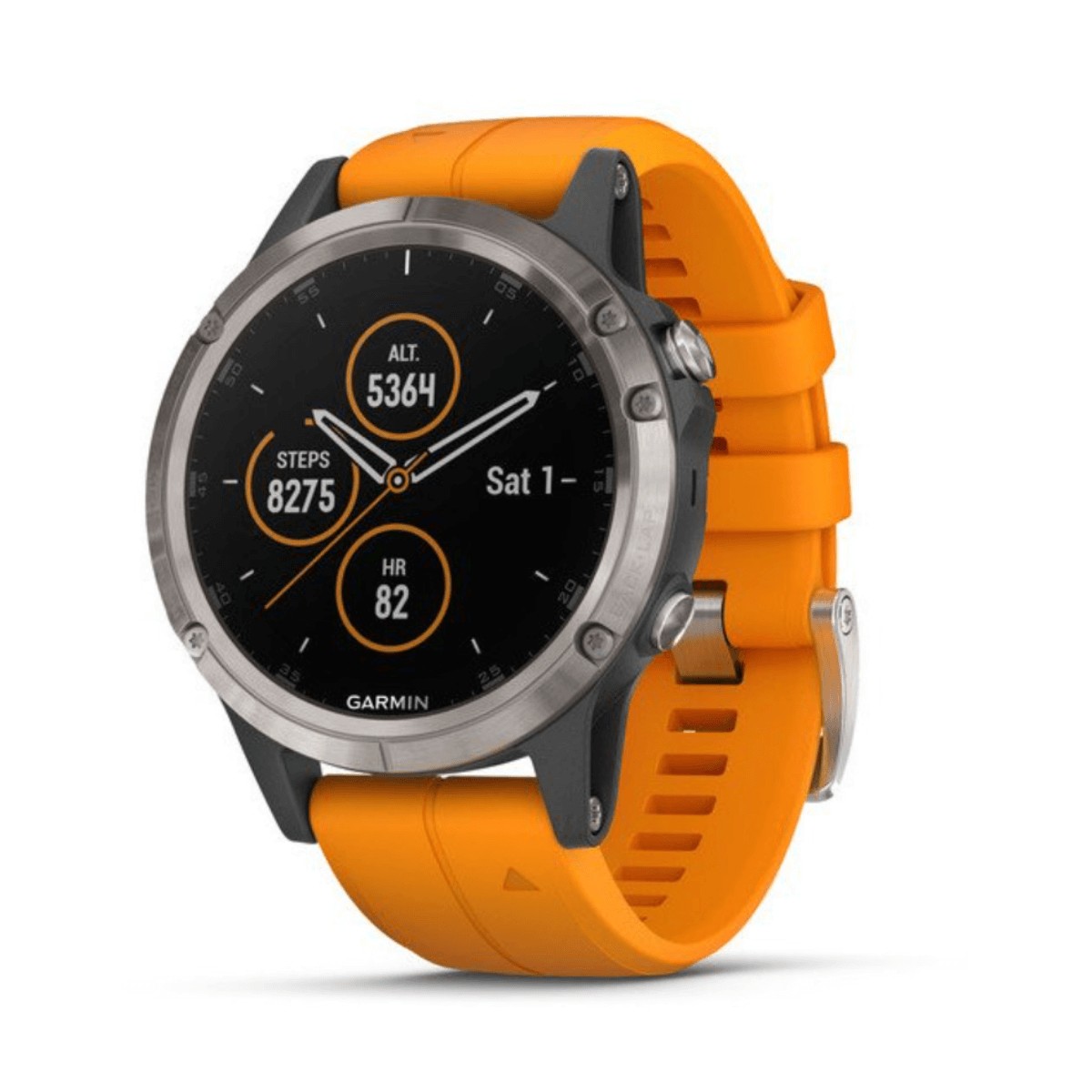 Garmin Fenix 5 Plus Sapphire Titanium Orange