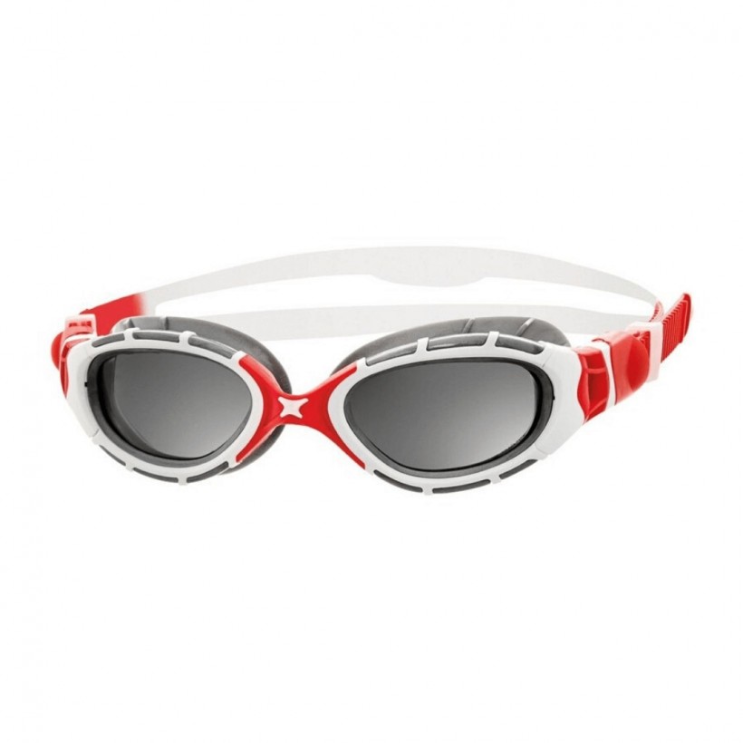 Zoggs Predator Flex 2.0 Polarized Swimming Goggles White Red