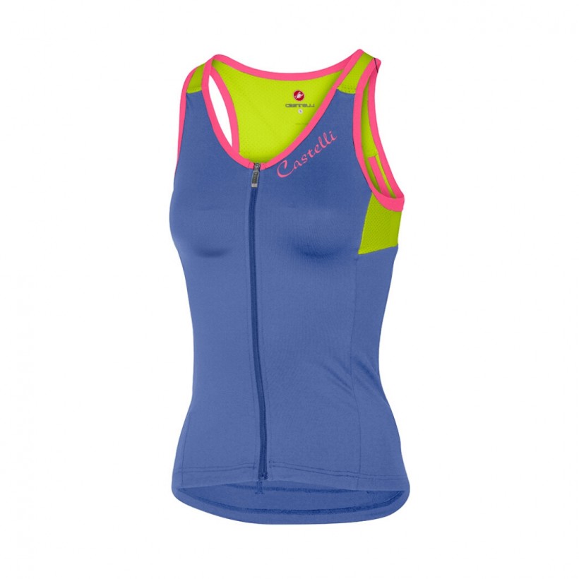 Castelli Solare Top with Bra Blue Green Woman