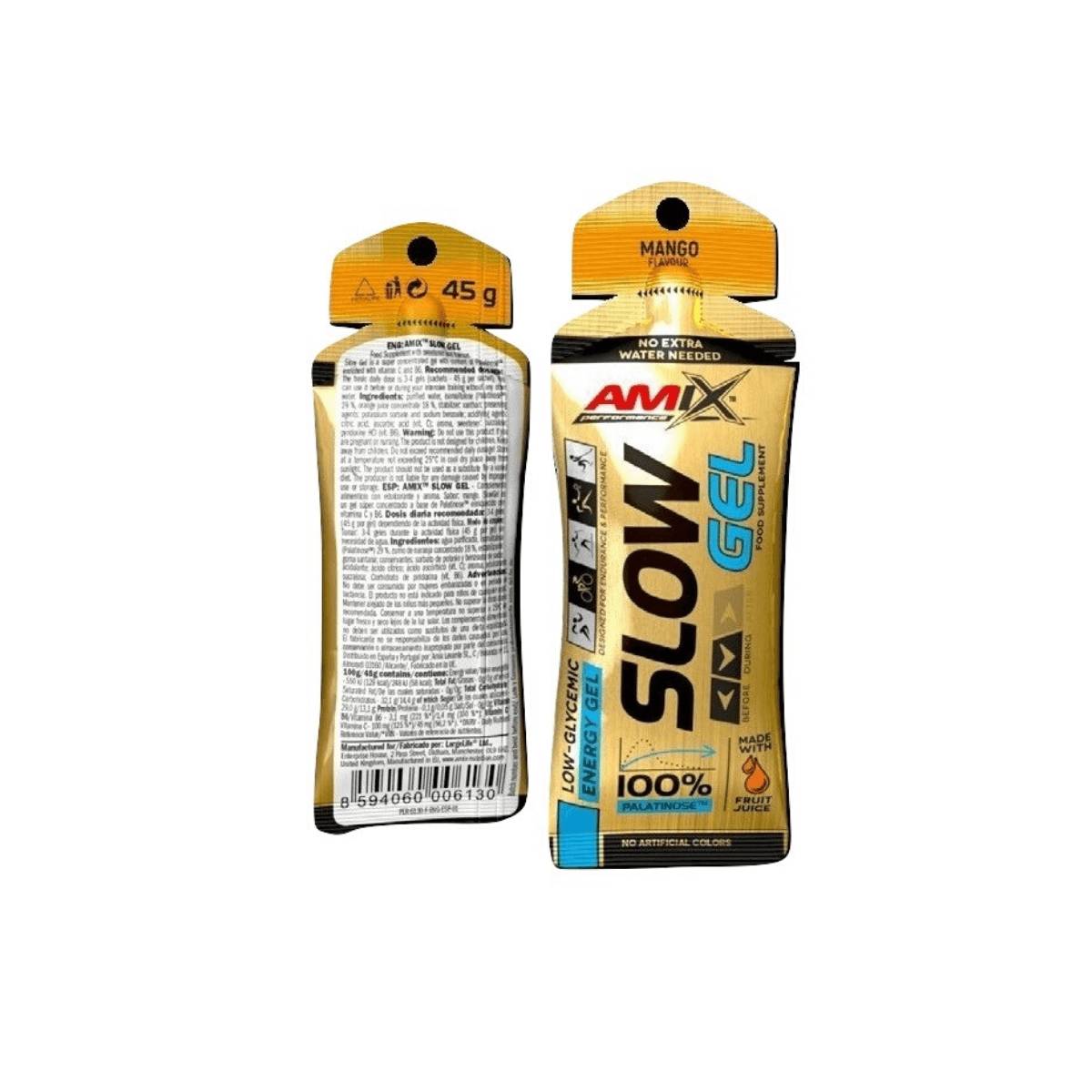 Energie  günstig Kaufen-AMIX Slow Gel Mango 1 Stck. AMIX Slow Gel Mango 1 Stck <![CDATA[AMIX Slow Gel Mango 1 Stck Es ist ein Gel zur langsamen Assimilationsenergie. Der Athlet assimiliert das Energiegel zu schneller Energie. Dank seiner Zusammensetzung, die mit dem renommierten