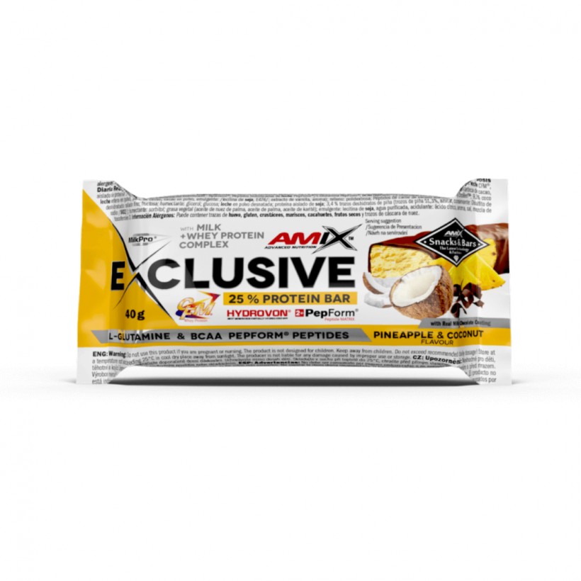 AMIX EXCLUSIVE Protein Bar Platano Chocolate