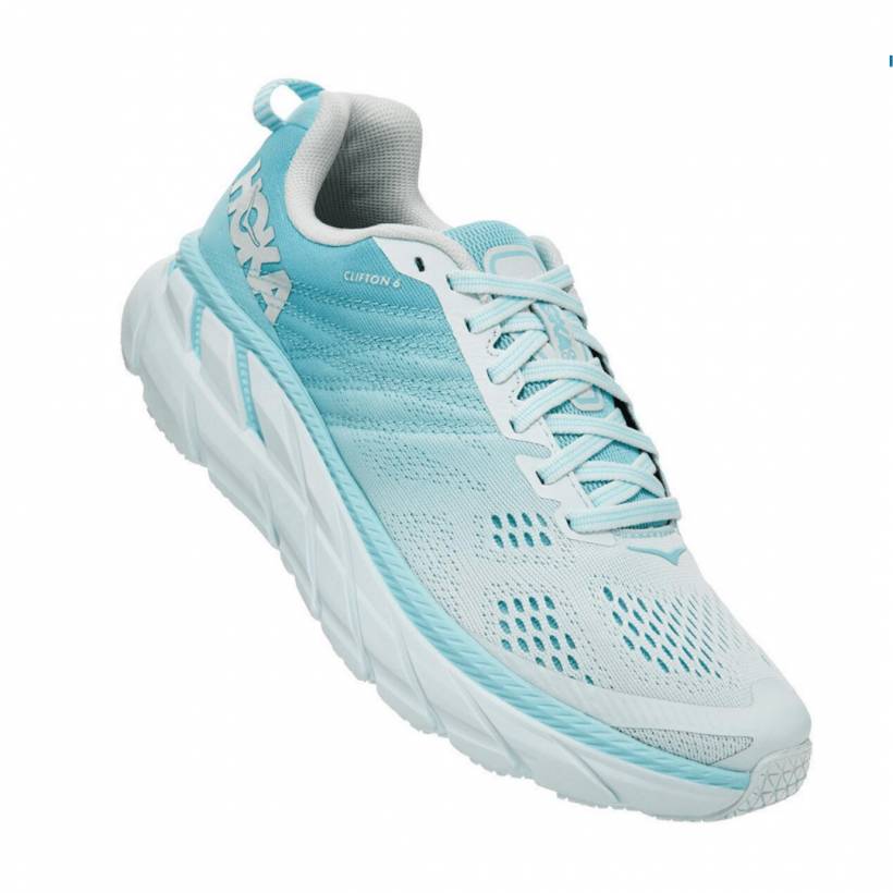 Hoka One One Clifton 6 Blu Bianco SS20 Scarpe da Donna