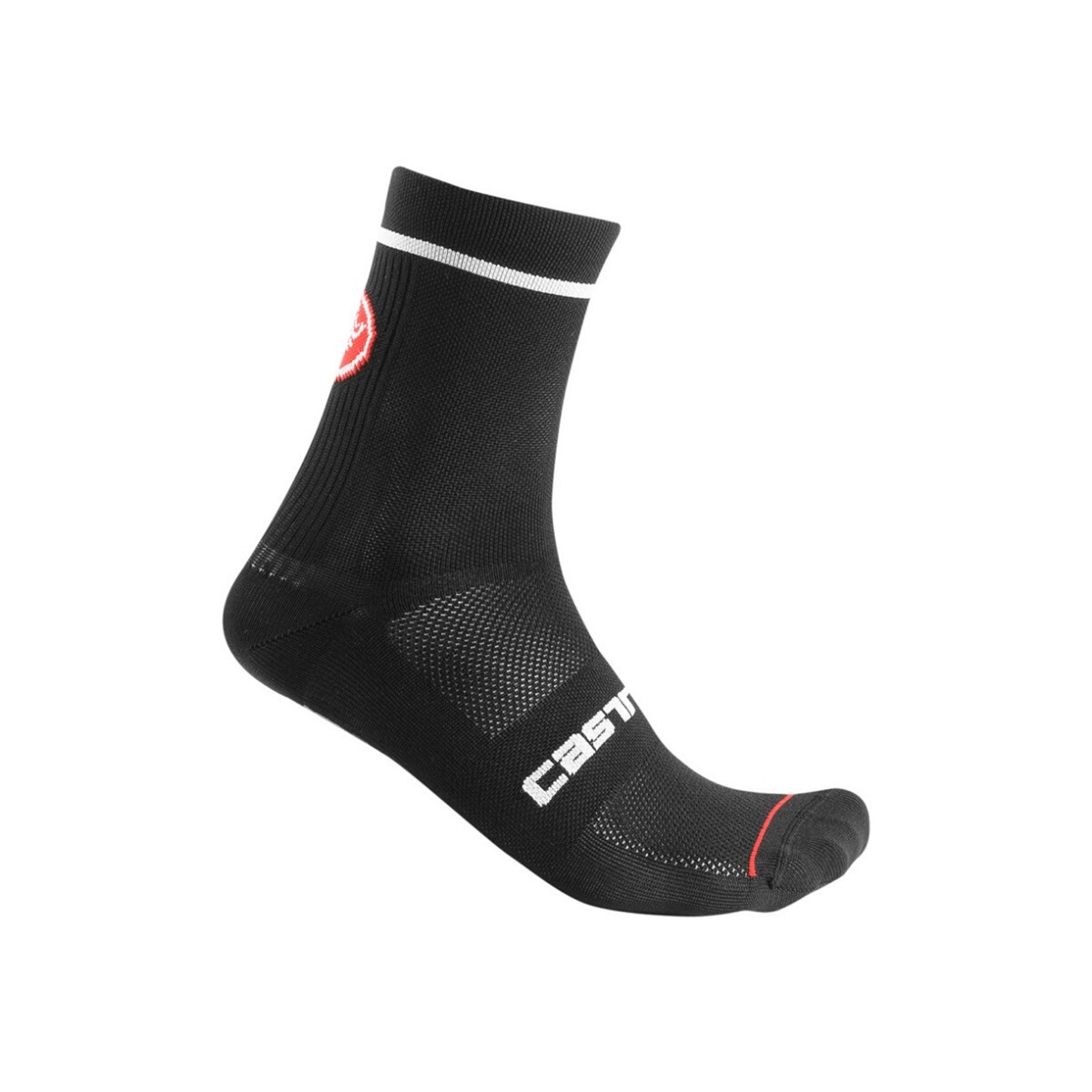 Calcetines Castelli Entrata 13 Negro Unisex, Talla 2XL