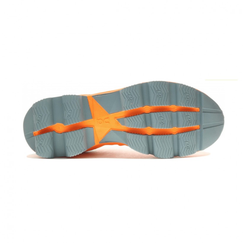 Zapatillas On Cloudsurfer Naranja Gris Mujer