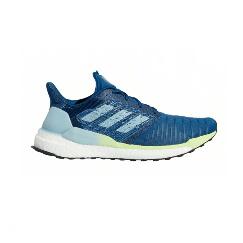 Chaussures Running Adidas Solar Boost Bleu Turquoise Lime SS19 Homme