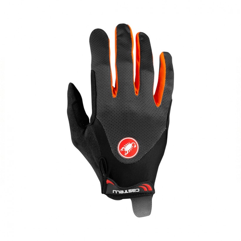 Castelli Arenberg Gel LF Cycling Gloves Black Orange Unisex