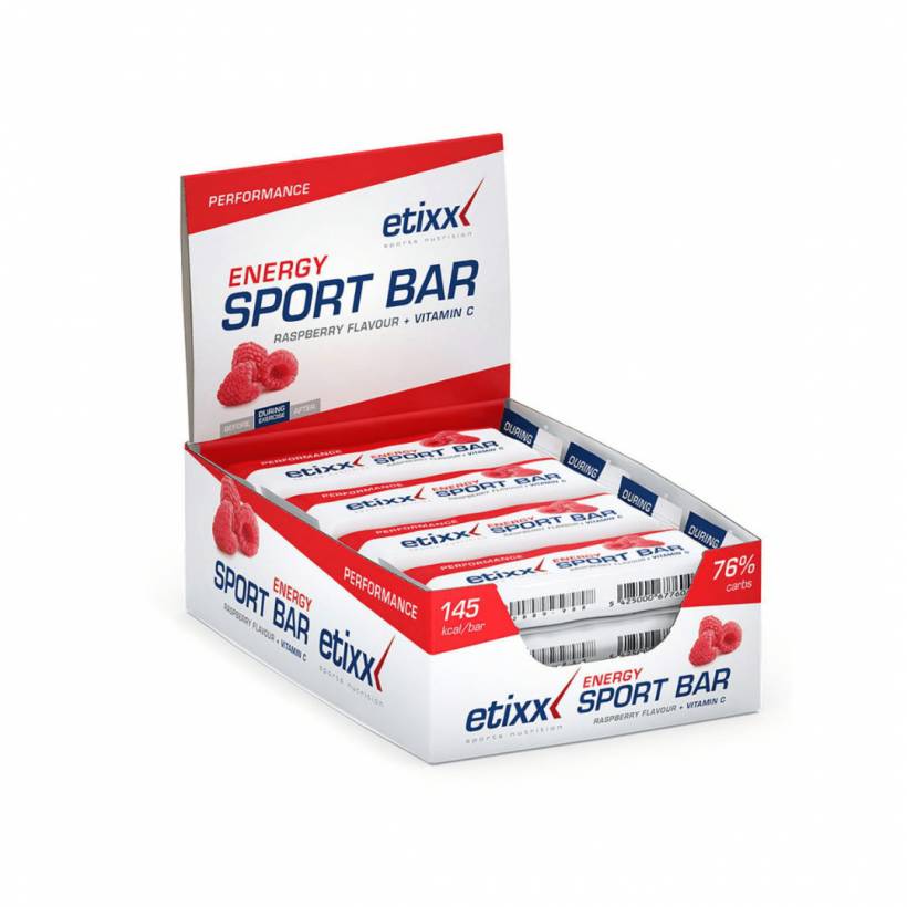 Barras energéticas Etixx Energy Sport Bar 40g Sabor de frutas vermelhas