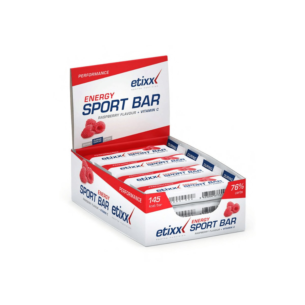 Barritas energéticas Etixx Energy Sport Bar 40g Sabor Frutos Rojos