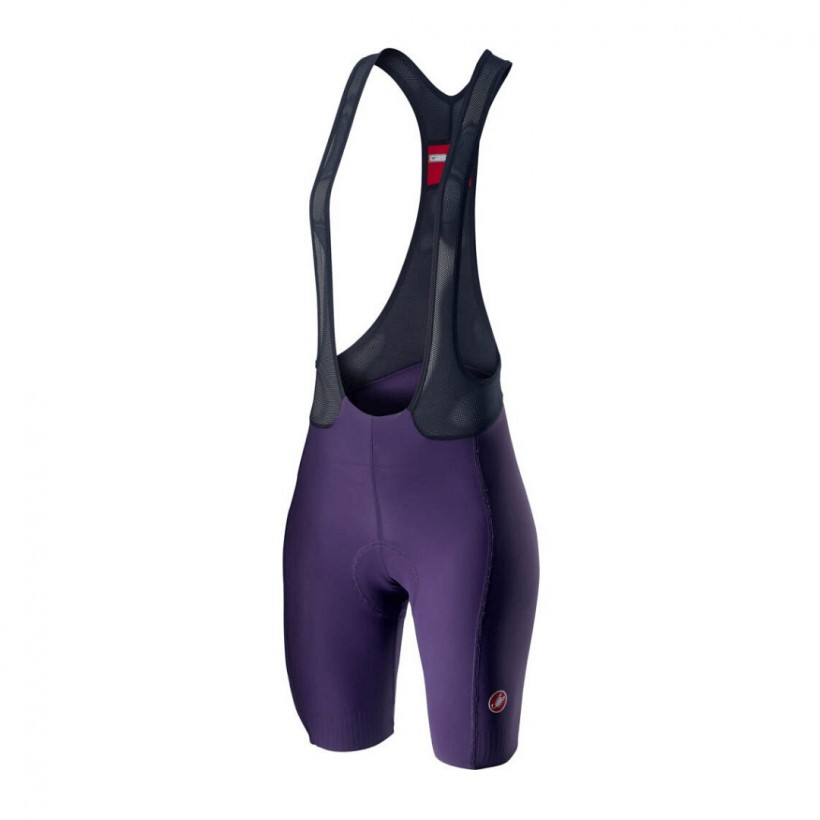 Castelli Velocissima 2 Purple Black Women Bib Shorts