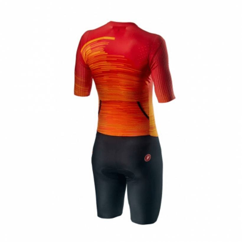 Castelli Integral PR Rj Fiery Trisuit Czerwony Pomarańczowy Męski