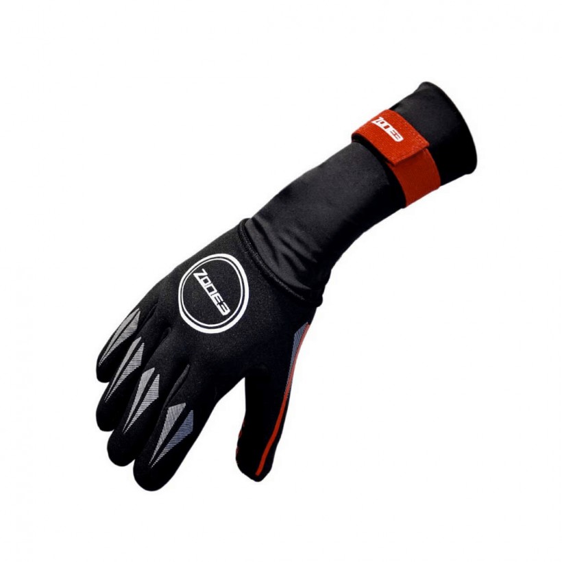 Neoprenowe rękawiczki pływackie Zone3 Black Red