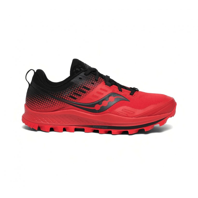 Saucony Peregrine 10 ST Shoes Red Black SS20 Man