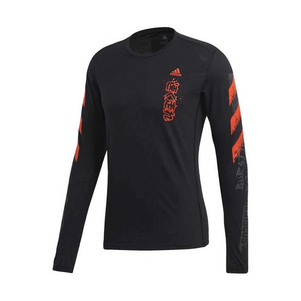 Adidas Long Sleeve Fast Graphic Herren T Shirt