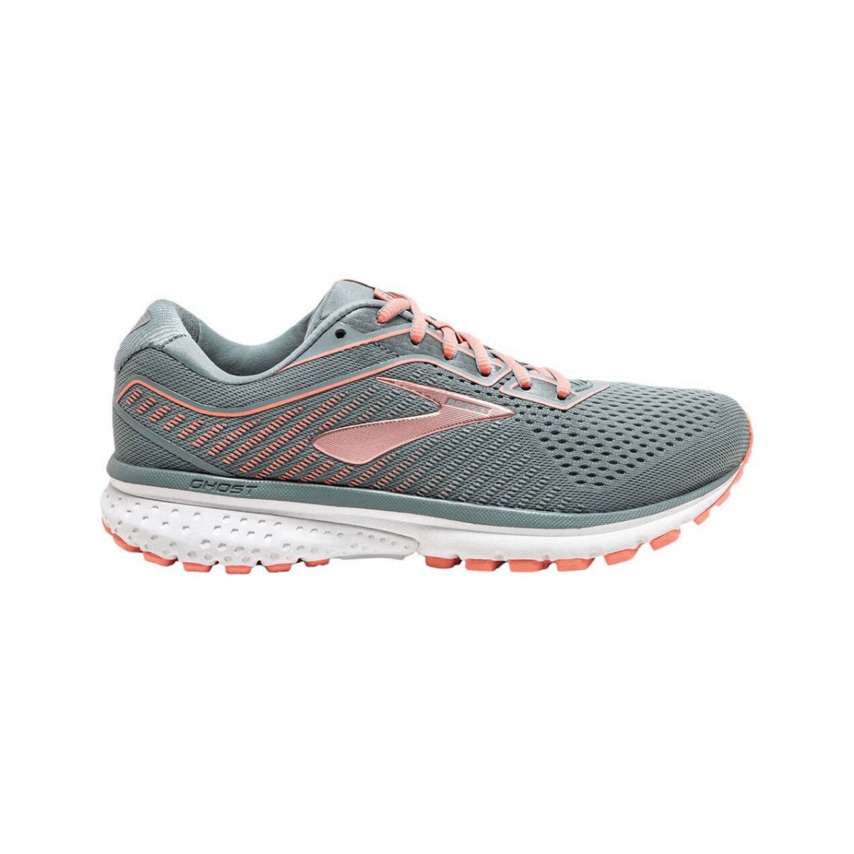 Brooks Ghost 12 Grey Pink SS20 Women s Running Shoes