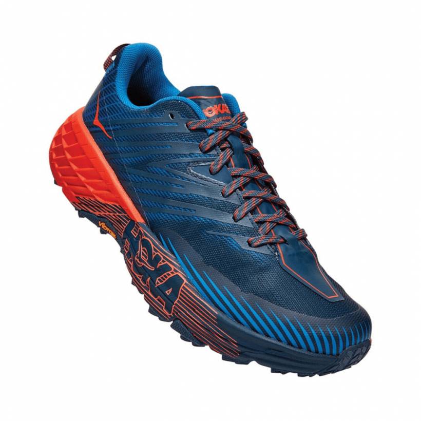 Buty męskie Hoka One One Speedgoat 4 Niebieskie Pomarańczowe SS20