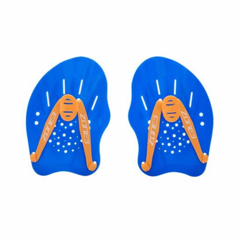 Palas de Natación Zone3 Ergo Azul Naranja
