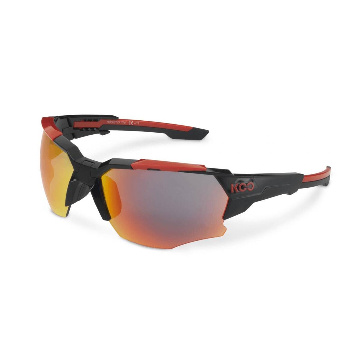 Red Fern  günstig Kaufen-Schutzbrille KOO Orion Black Red Lens Red Mirror. Schutzbrille KOO Orion Black Red Lens Red Mirror <![CDATA[Schutzbrille KOO Orion Black Red Lens Red Mirror  Leichte, verstellbare Lauf- und Fahrradbrille mit Wechselobjektiven • Fernglas-offener Rahmen 