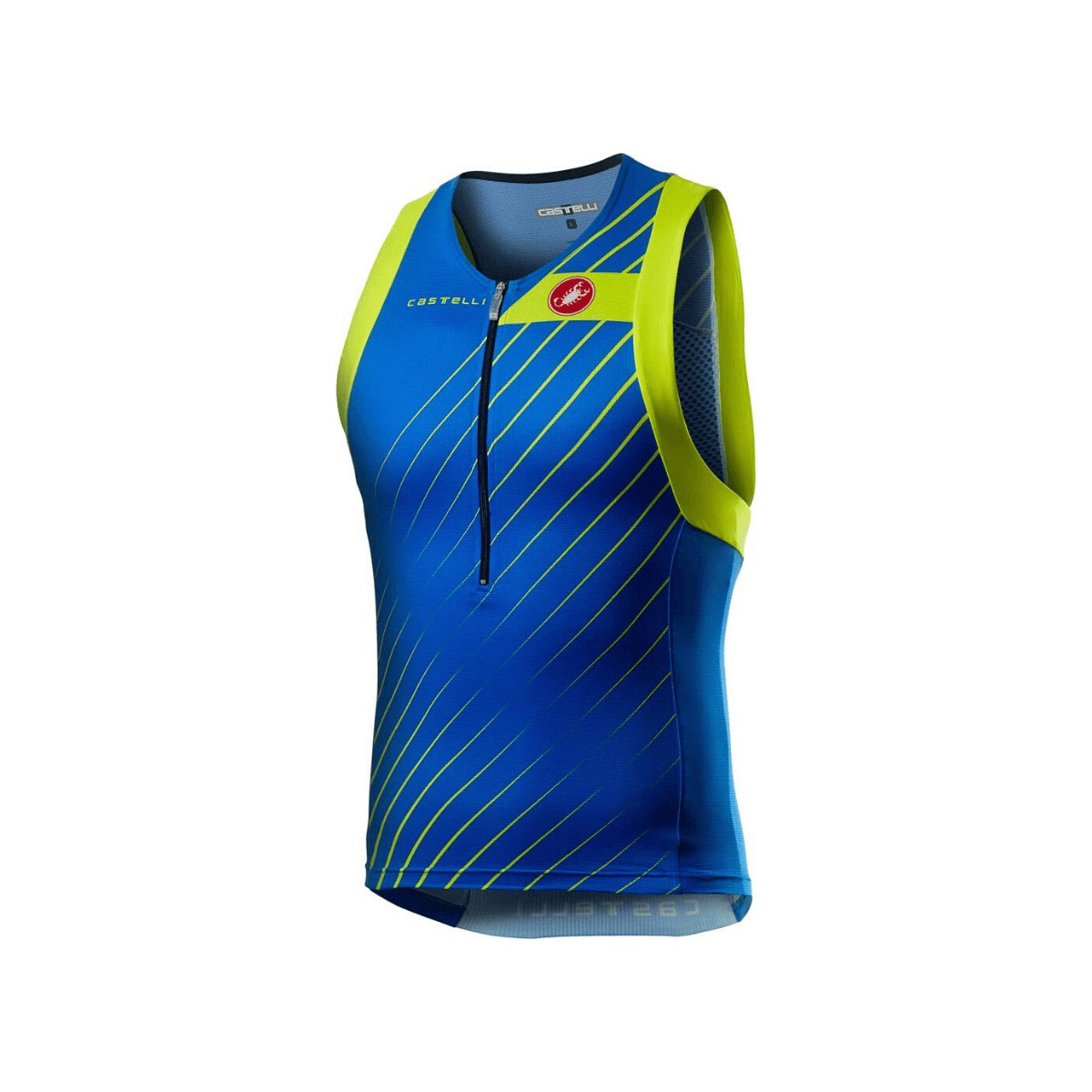 Castelli Free Tri Top Azul Marinho, Tamanho L