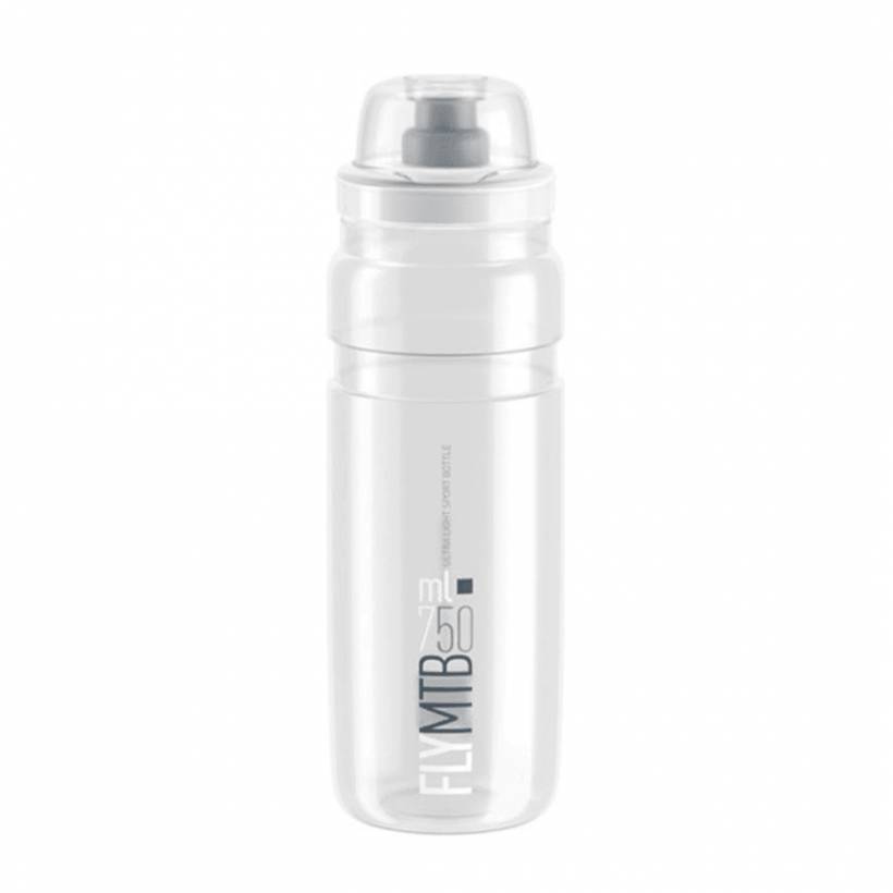 Elite Fly MTB Transparent Bottle Logo Gray 750 ML