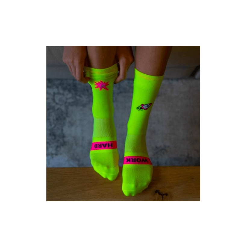 Sporcks Triathlon Laura Philipp tritt Ass Yellow Socken