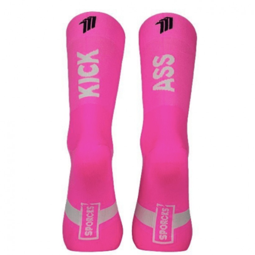 Calcetines Sporcks Triatlón Laura Philipp kick Ass Pink